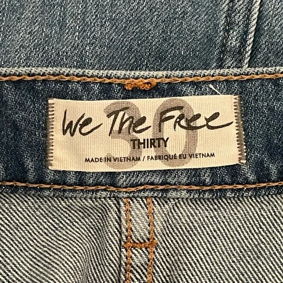 ✨HP✨ NWT “FREE PEOPLE” CUTE BUTTON & ZIP-UP SKIRT, WE THE FREE LINE, SIZE 30 - Picture 5 of 5